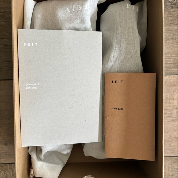 FEIT Brown Hand Sewn Class Slip On Leather Shoes - Picture 6 of 9